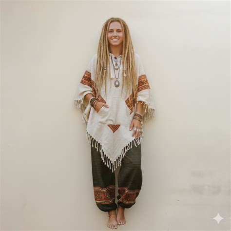 Combo Set - Kullu Poncho + Woollen Pants (Cream+ Green) – The Nomad Vibes