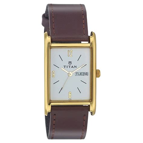 Titan Quartz Analog with Day and Date White Dial Watch for Men-NC1448Y ...