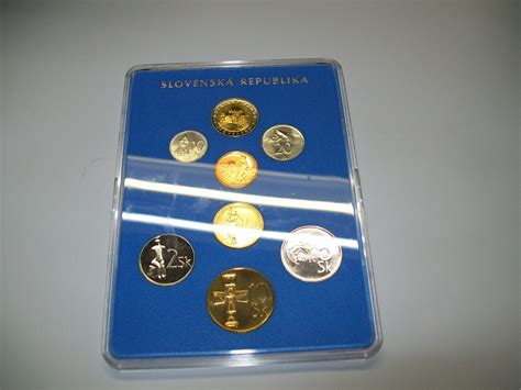 KMS Slovenska Republika 2002 Coin Set Brilliant Uncirculated 8 Coins ...