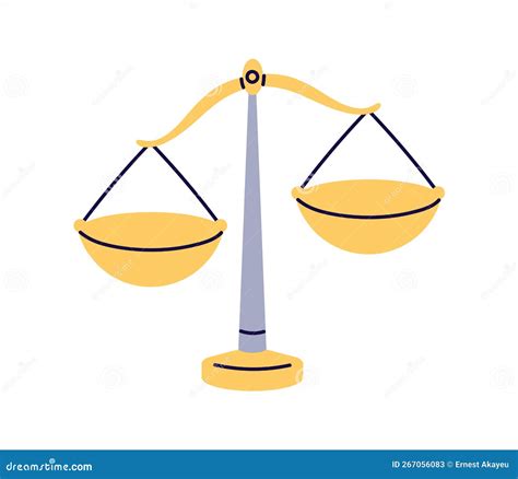 Balance, Weight Scales with Empty Pans. Old Traditional Mass Weighing, Measuring Device with ...