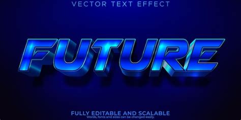 Future digital text effect editable techno and space text style | Free ...