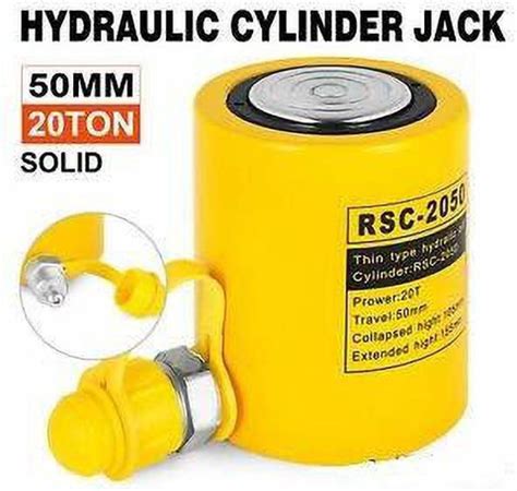 VOLTZ RSC-2050180 Hydraulic Cylinders Jack Solid with Hand pump Single ...