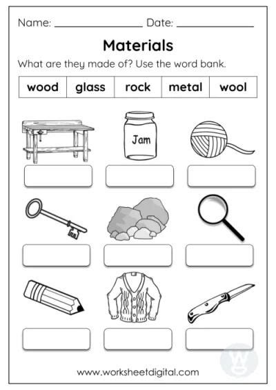 Image result for First Grade Science Worksheets