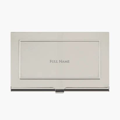 Engraved Metal Visiting Card Holders Templates & Designs | Vistaprint