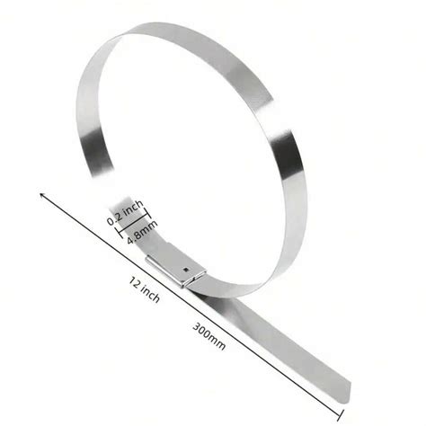 Fascette metalliche in acciaio inox, fascette con chiusura a scatto per ...