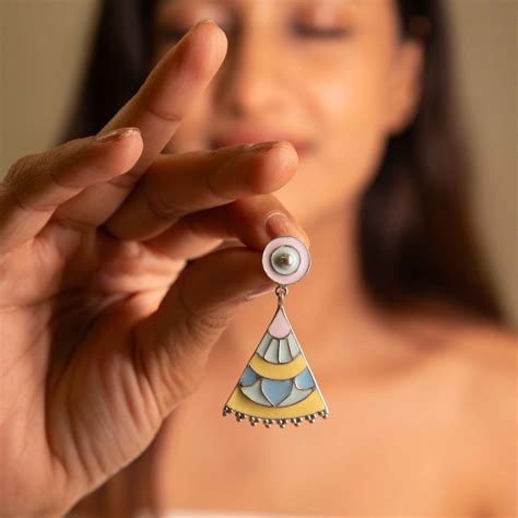Adya Pastel Enamel Drop Earring