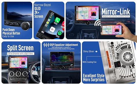 Wagzo QLED Aviation 4GB+64GB Car Android System Touch Screen 10.1 in ...