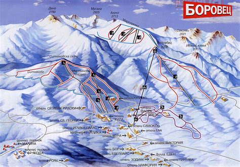 Map Of Borovets Bulgaria