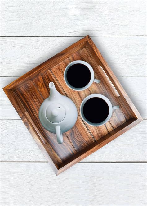 Get Retro Serving Tray In Sheesham Wood at ₹ 639 | LBB Shop