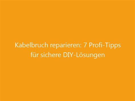 Image result for Tutorial Deutsch Kabelbruch