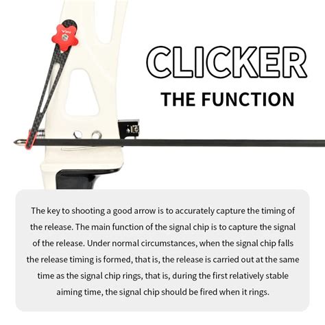 SPG Carbon Fiber Recurve Clicker — Adjustable Draw-Length Indicator ...