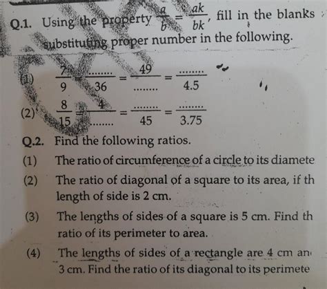 chpt- ratio solve these questions - Brainly.in