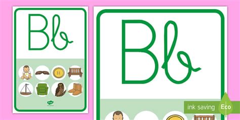 Póster: La letra B Póster DIN A4