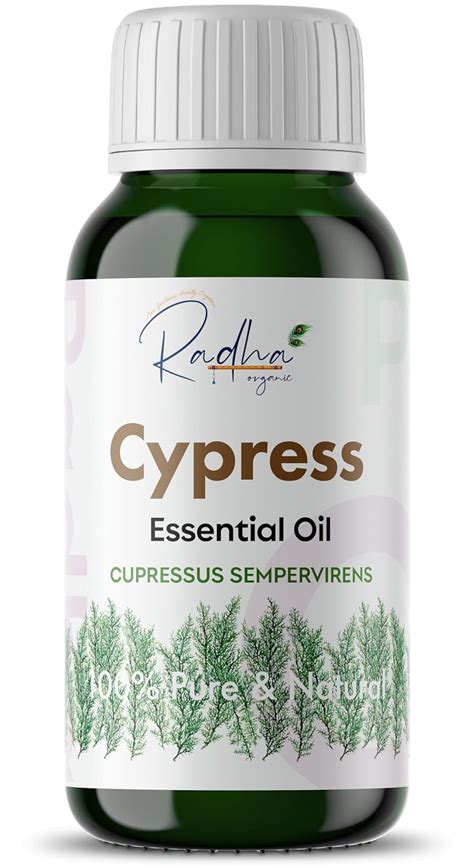 Radha Organic Cypress Essential Oil - 100% Natural Grade Cypress Oil ...