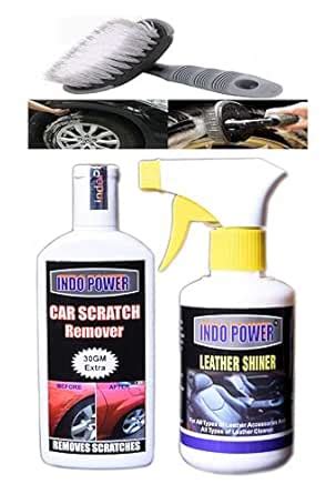 INDOPOWER® OP1002-LEATHER SHINER GUN 250ml.+SCRATCH REMOVER 100gm.+All ...