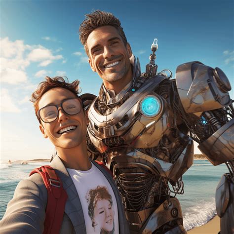 Humans and Robots as Couples and Families : r/midjourney