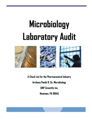 Microbiology Lab Audit Checklist - Fill Online, Printable, Fillable ...