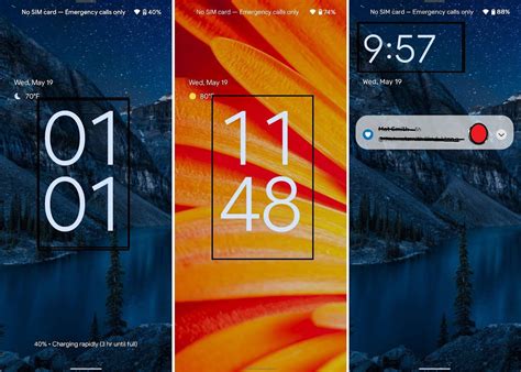 Image result for Android 12 Lock Screen Clock