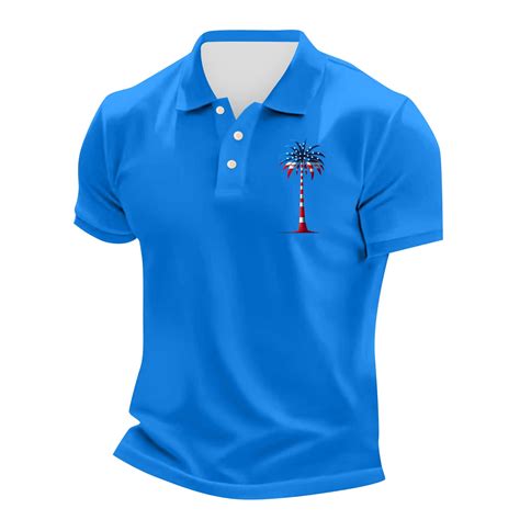 Paaisye Men's American Flag Polo Shirt 4th Of July Usa Flag Patriotic T ...