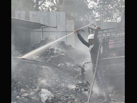 The fierce fire at Halol's Super Industries remained uncontrollable ...