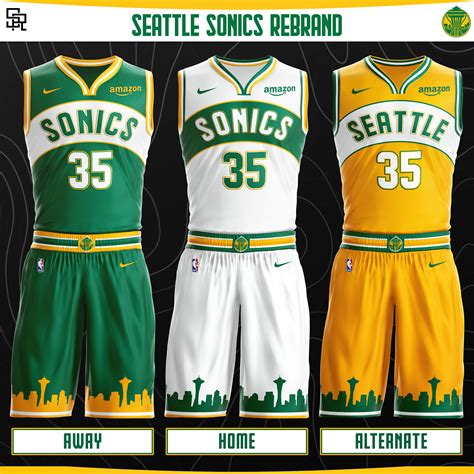 Seattle Sonics Rebrand on Behance