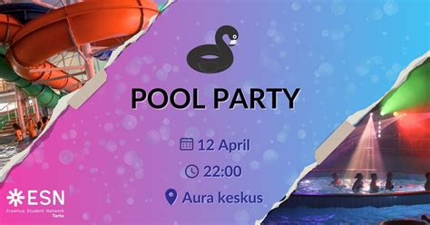 ESN Tartu Pool Party, Aura Keskus, Tartu, 12 April 2025 | AllEvents