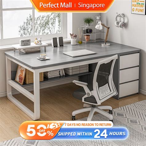 Computer Table with Cabinet 的图像结果