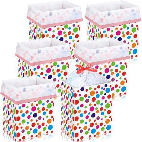 Amazon.com: Sliner 6 Pack 13 Gallon Trash Cans Disposable Trash Cans ...