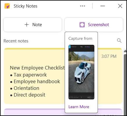 Accessing Sticky Notes From One Notes 的图像结果