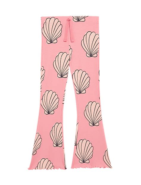Buy Cotton Rich Shell Print Kick Flare Leggings (2-8 Yrs) at Marks ...