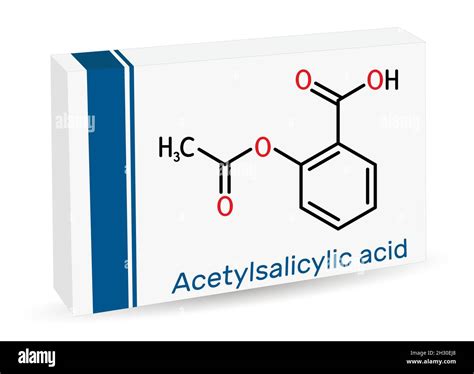 Acetylsalicylic acid, aspirin, ASA molecule. It is salicylate ...
