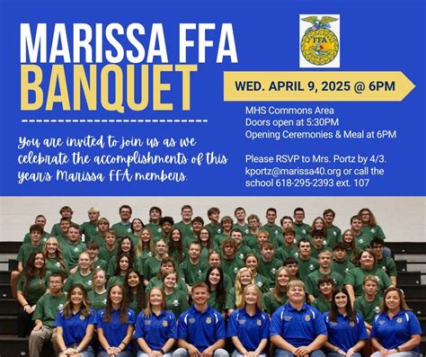 Marissa FFA Banquet, Marissa Jr & Sr High School, 9 April 2025 | AllEvents