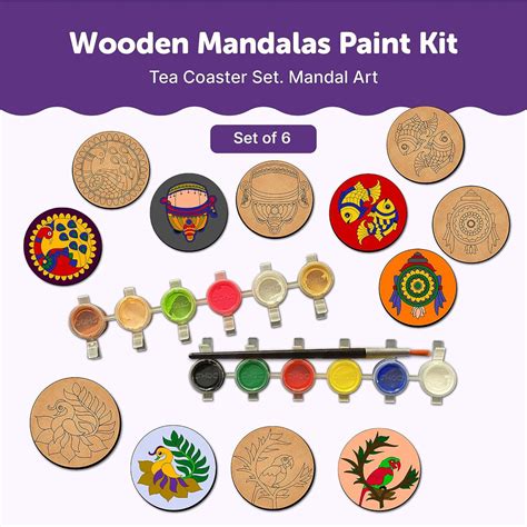 Mandala Tea Coasters Art and Craft Kit for 6+ Years- Beginner – The ...
