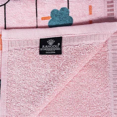 Rangoli 100% Cotton Baby Bath Towel (50x90 cm) | Extra Soft, Skin Frie