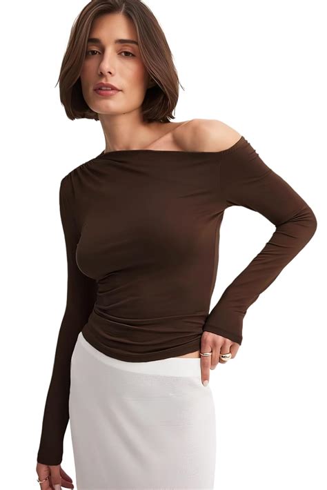 SIGHTBOMB SKIMS Ultra Soft Microfiber OH SO Soft ONE Shoulder Ruched ...