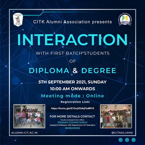 Online Interaction Programme with First Batch Students of Degree and ...