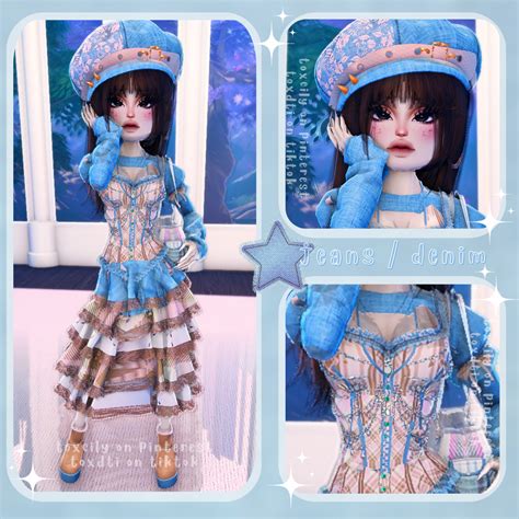 ୨♡୧ jeans and denim ( dti , dress to impress , roblox ) | Dress to ...