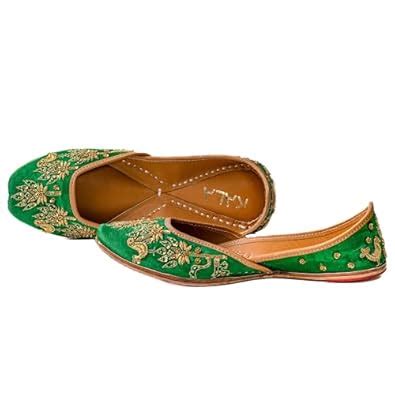 KALA Leather Casual/Ethnicwear Traditional Slip-on Flat Masakali Jutti ...