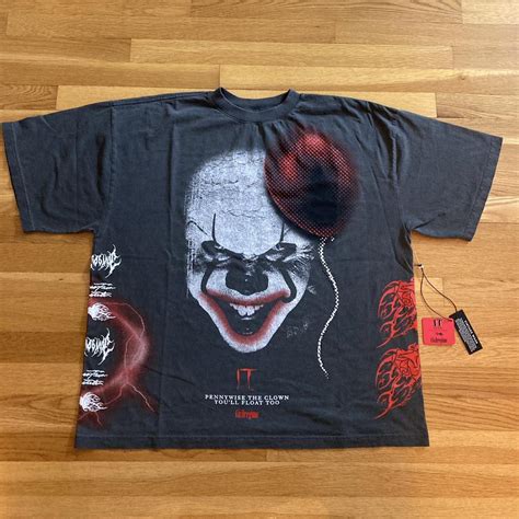 Civil Regime IT "Pennywise" 199X Oversized Tee in... - Depop