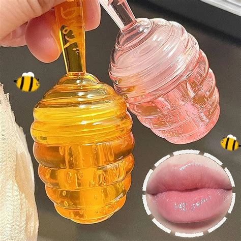 CharmKiss 2 PCS Moisturizing Honey Pot Lip Oil Lip Gloss, India | Ubuy