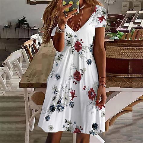 Womens Summer Dresses With Sleeves