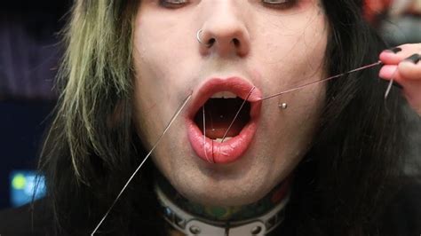 SEWING MY MOUTH SHUT - YouTube