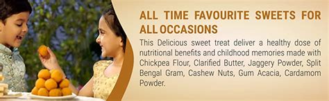 Gur Besan Laddu 500g | Made with Desi Ghee & Dry Fruits – Dhampur Green