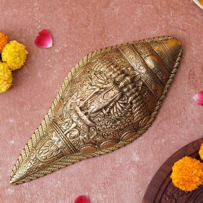 StatueStudio Shankh Showpiece with Lord Vishnu Engraved For Vastu, Home ...
