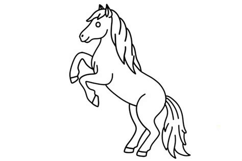 骏马简笔画 的图像结果