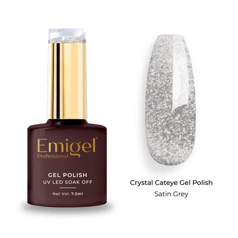 Emigel - Crystal Cateye Gel Polish - 001 - Satin Grey – Emigel ...