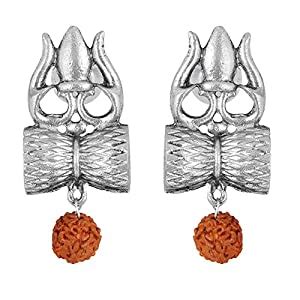 Shreyadzines Traditional Oxidized Silver Exclusive Shiva Trishul ...