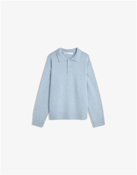 Polo collar sweater - Men | Bershka