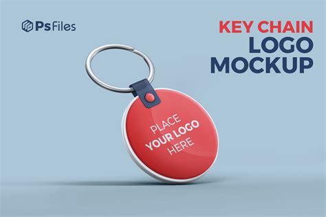 Free Round Keychain Logo Mockup PSD - PsFiles
