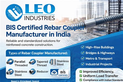 BIS Certified Rebar Coupler Manufacturer in India - LEO INDUSTRIES